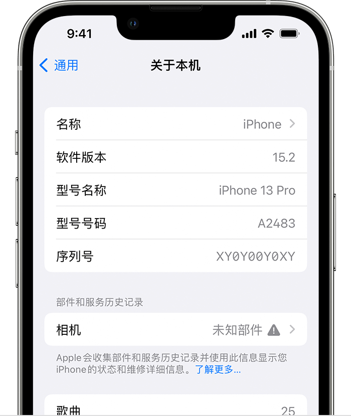 晋源苹果维修分享iPhone 出现提示相机“未知部件”是什么原因？ 