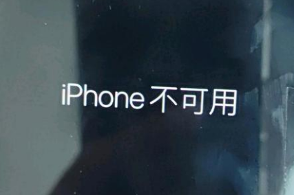 晋源苹果服务网点分享锁屏界面显示“iPhone 不可用”如何解决 